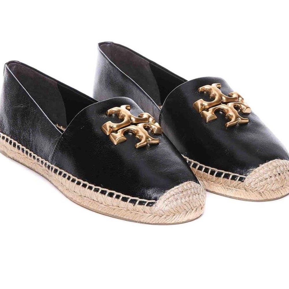 Tory Burch Black Eleanor espadrilles